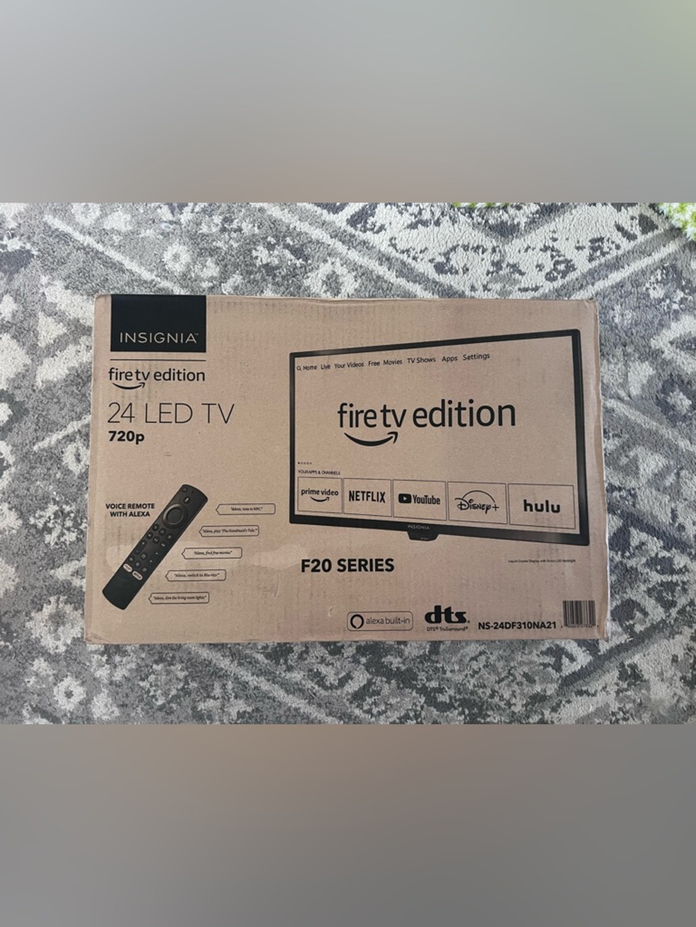 Insignia F20 Series Fire TV Edition LED TV with remote - Black
